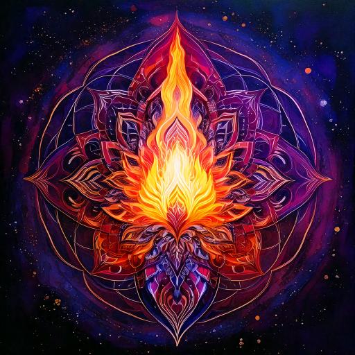 Firefly Create a mystical yet grounded visual representation of spiritual awakening and inner transf